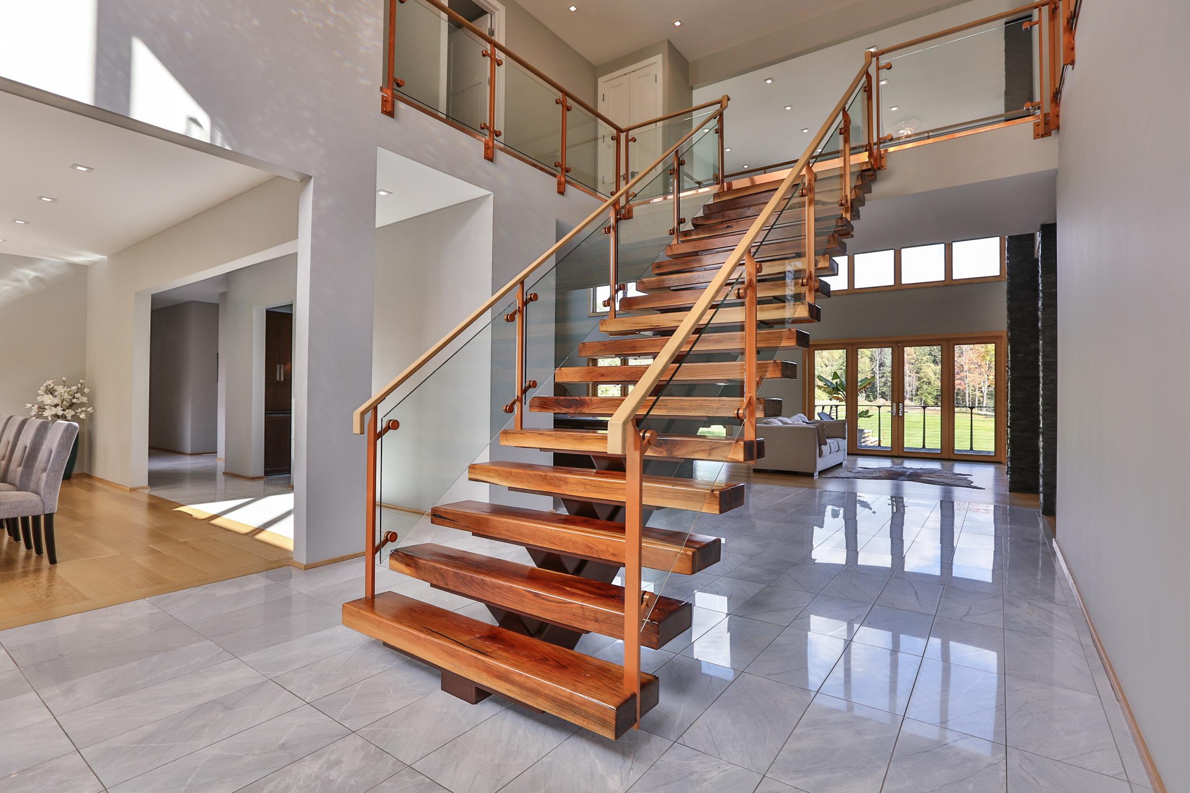 Stringer staircase electrical plan terminology 